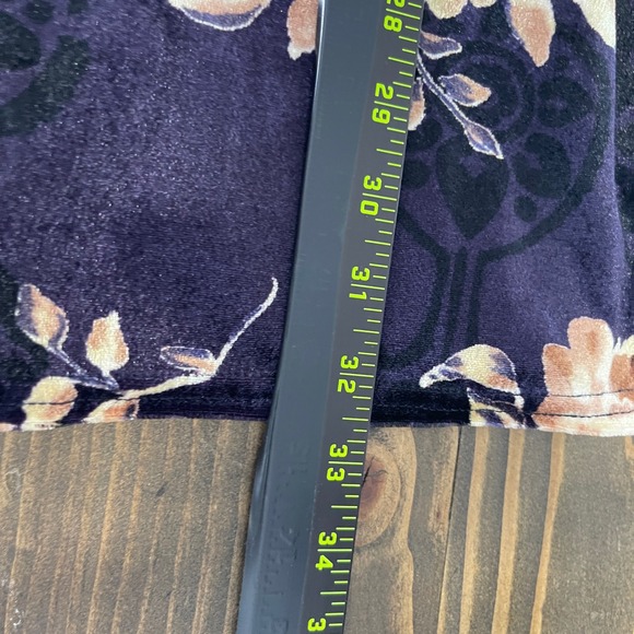 VTG Expressions‎ California Dynasty Velvet Floral Slip Dress Womens Whimsigoth - Picture 6 of 9